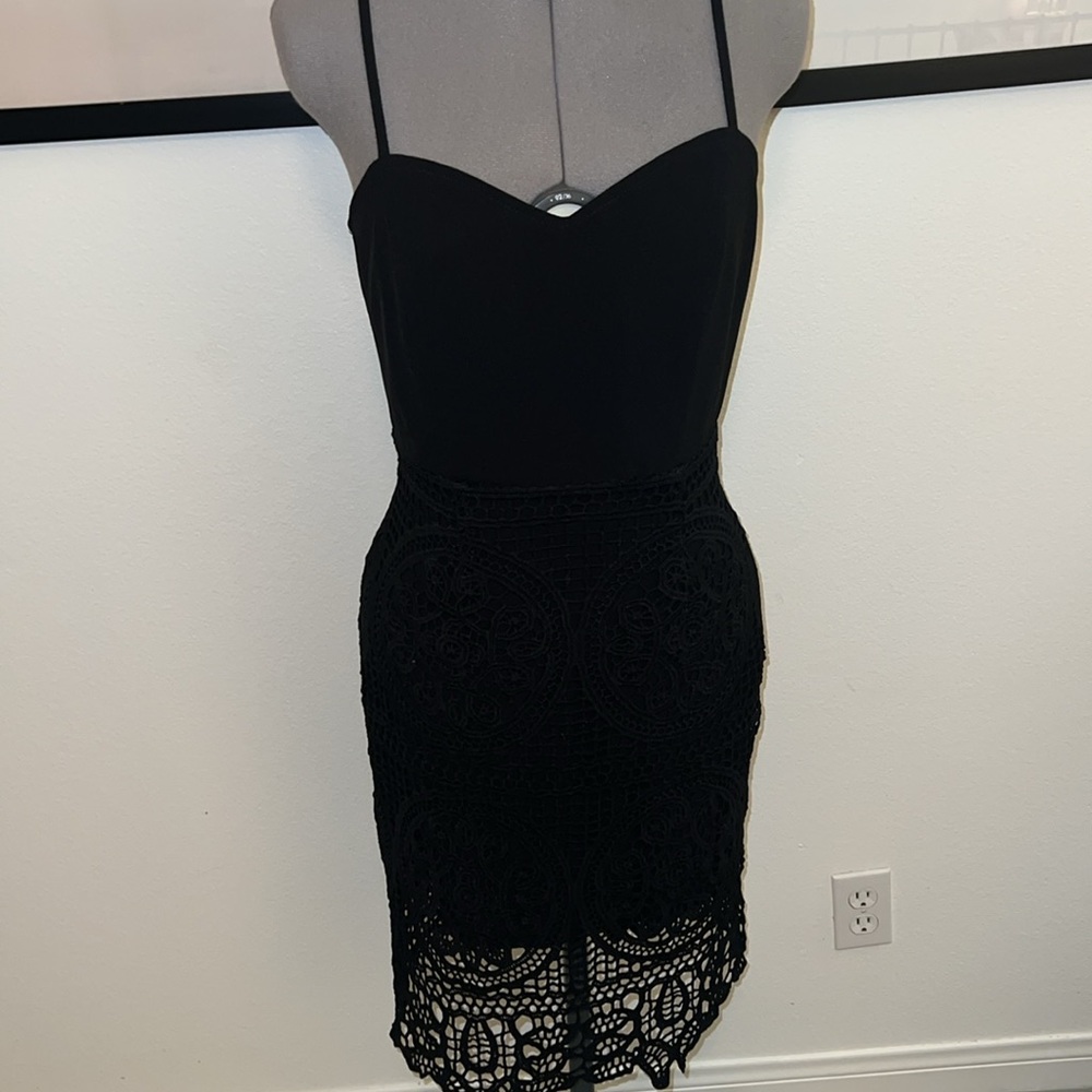 J.O.A Macrame Dress